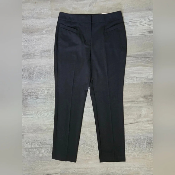 Chico's Ankle Slacks Trousers Womens Size 0.5(S) Black Straight Leg Soft - Picture 2 of 13